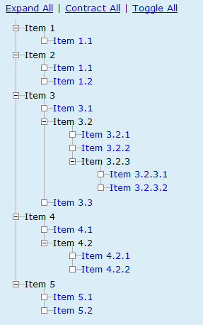 Abhinay's Web-Dev Blog: jQuery Animated Tree Menu